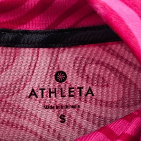 Athleta Womens S Luscious Pink Barbiecore Halfzip Pullover - Picture 2 of 10
